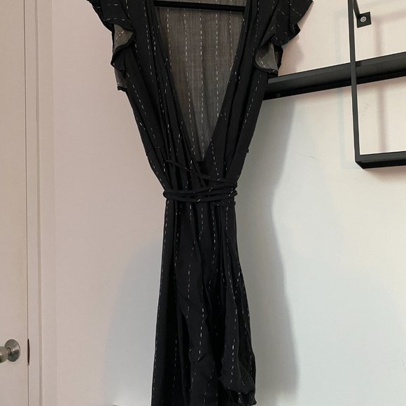 Cloth & Stone Carter Wrap Dress, Size S - Picture 6 of 8